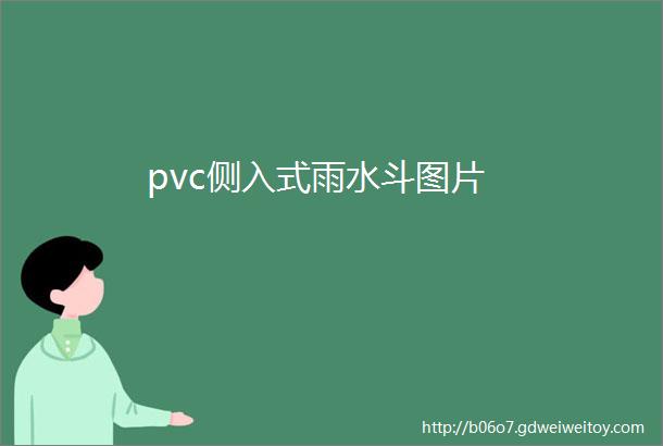 pvc侧入式雨水斗图片