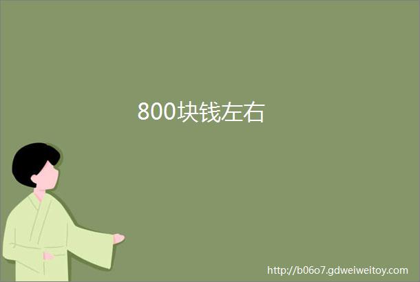 800块钱左右